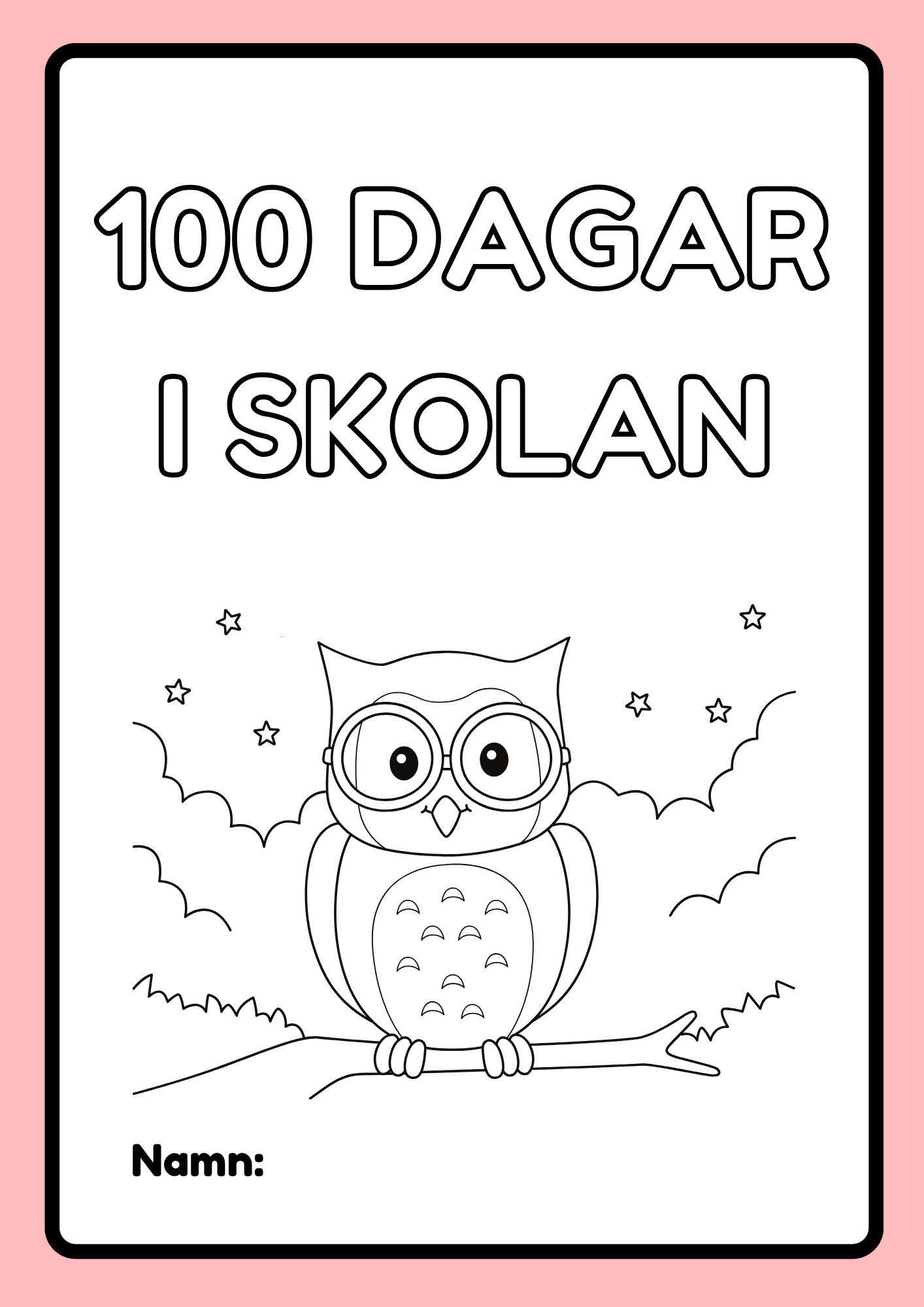 100 dagar i skolan - Häfte