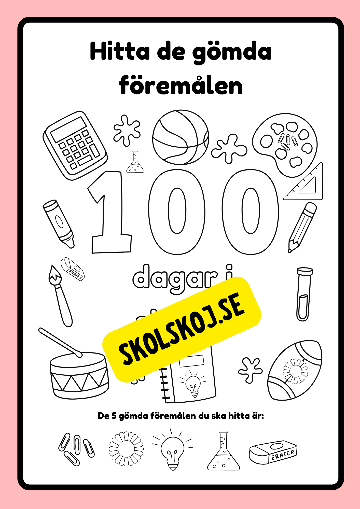100 dagar i skolan - Häfte