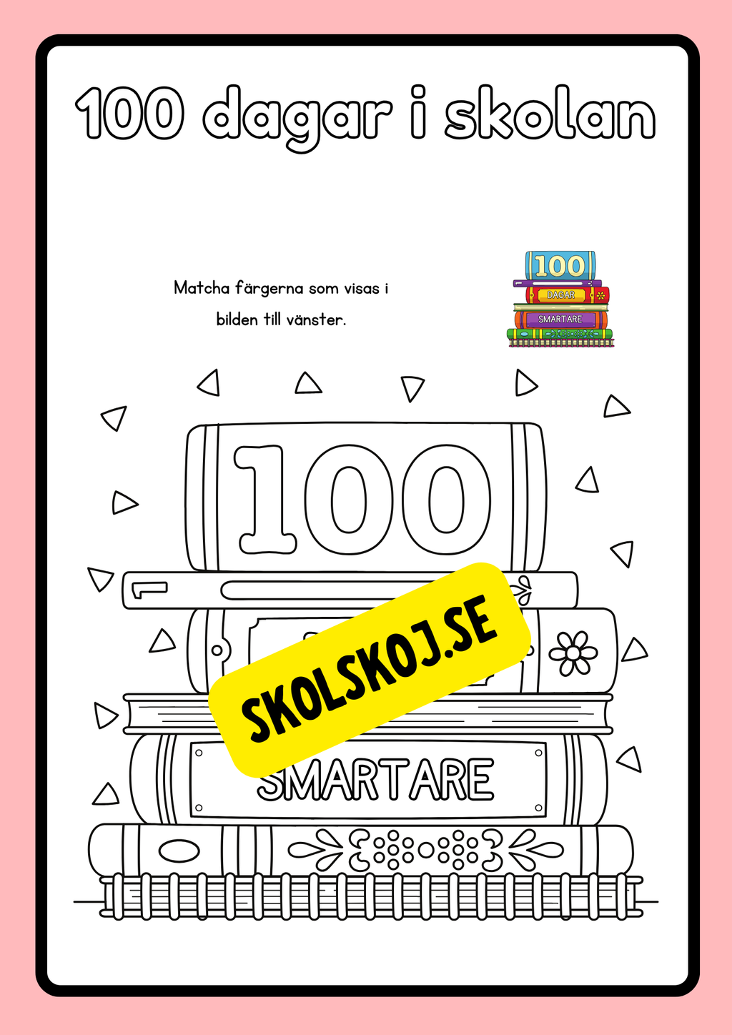 100 dagar i skolan - Häfte