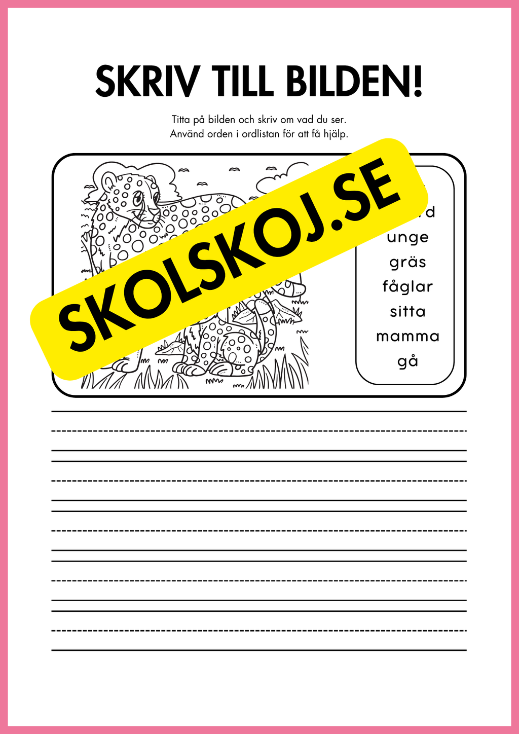 Skriv till bilden - 22 sidor