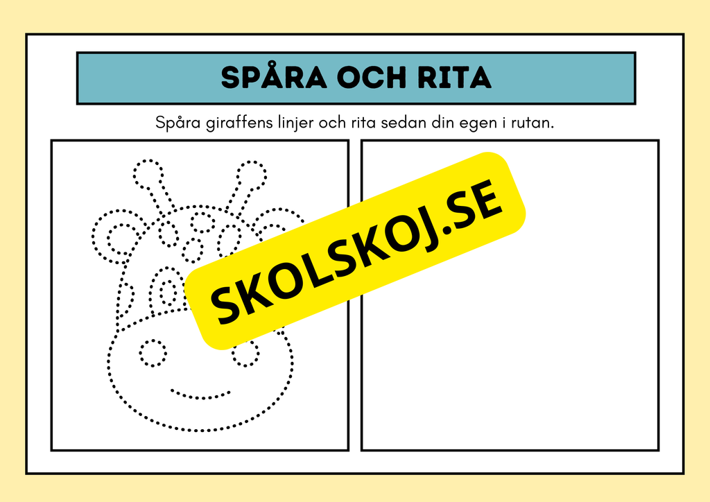 Spåra och rita - Häfte