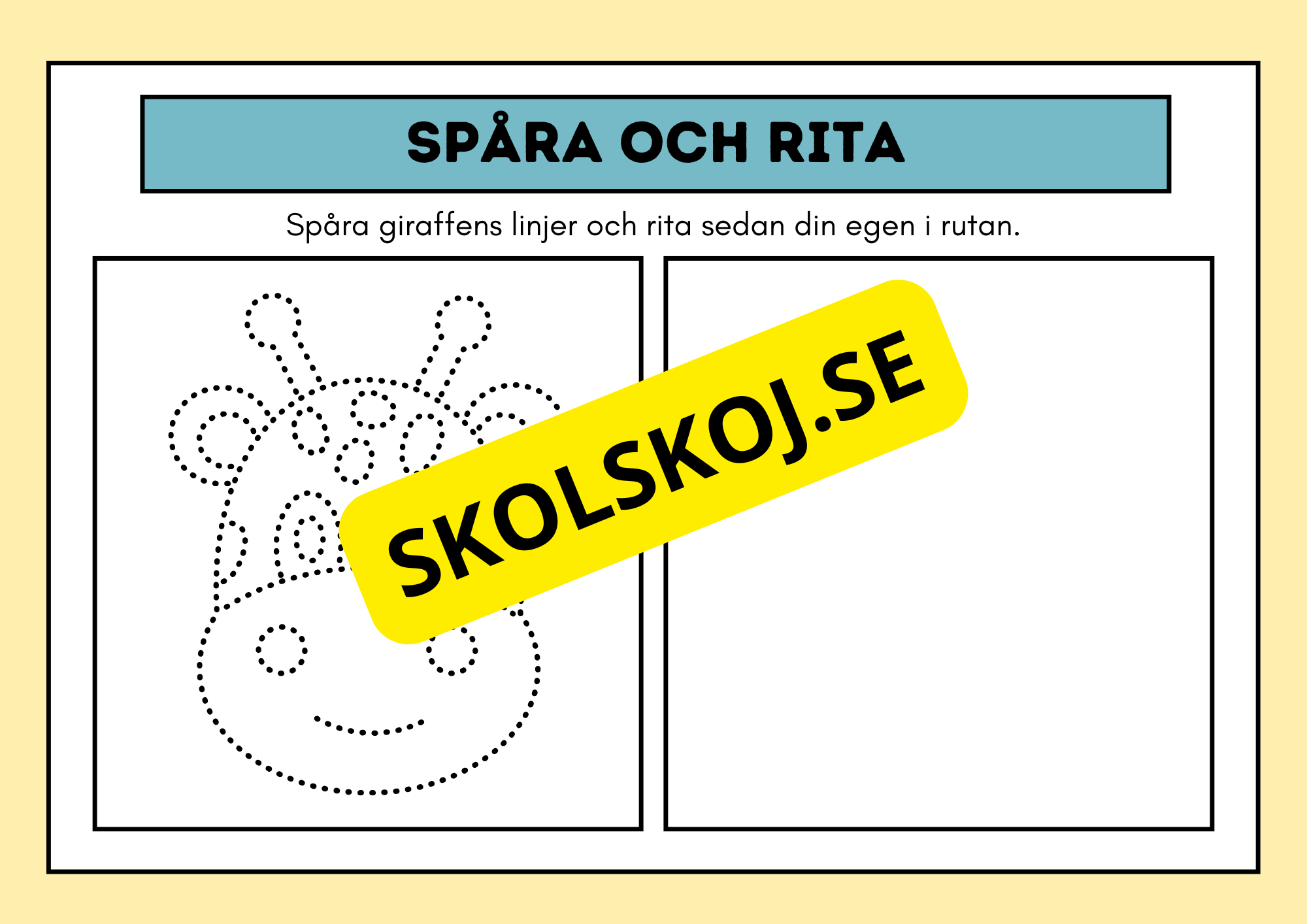 Spåra och rita - Häfte