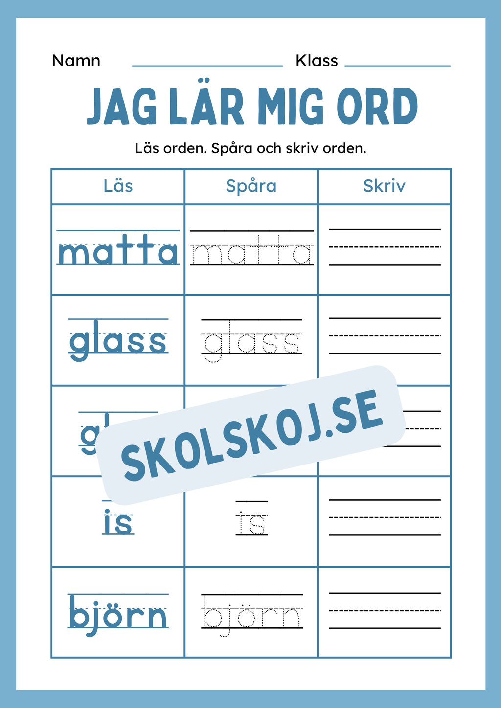Jag lär mig ord - Häfte