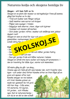 Djur och natur - Årskurs 4 - 6