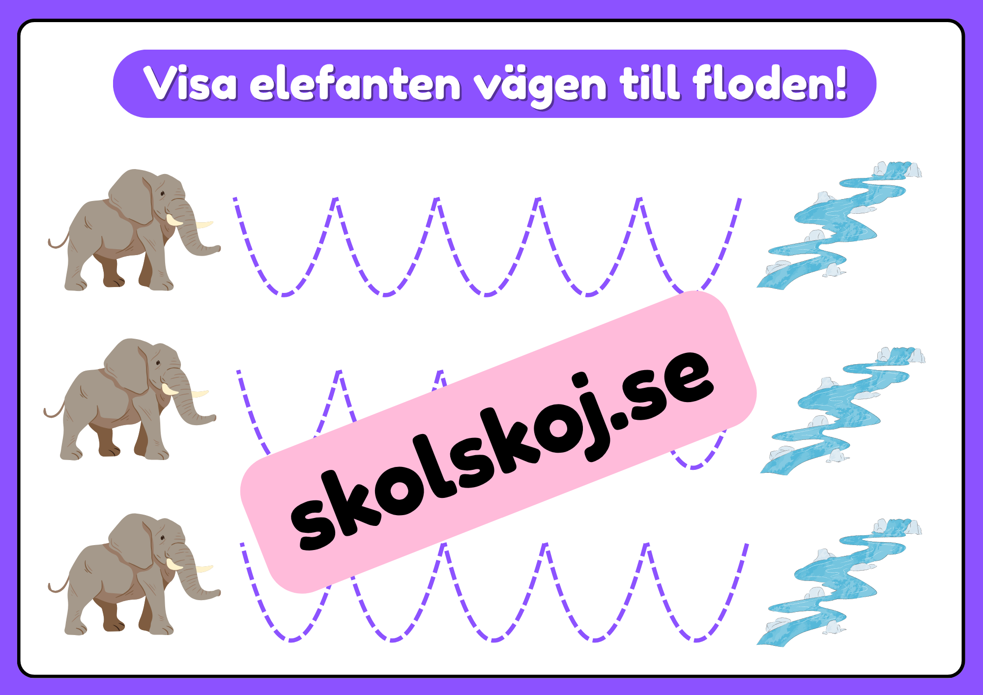 Rolig skrivträning - Förskola - Årskurs 1