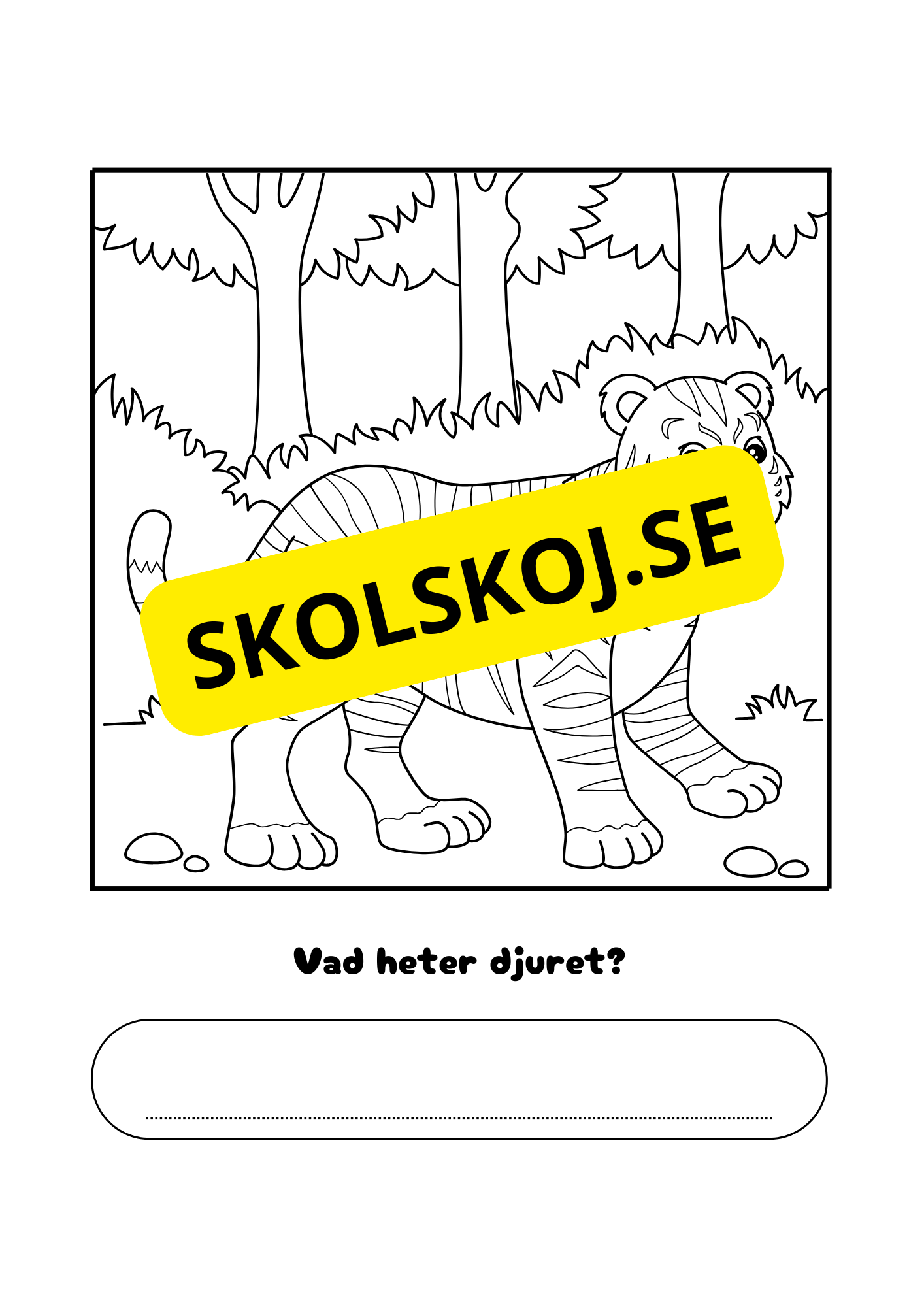 Vad heter djuret?