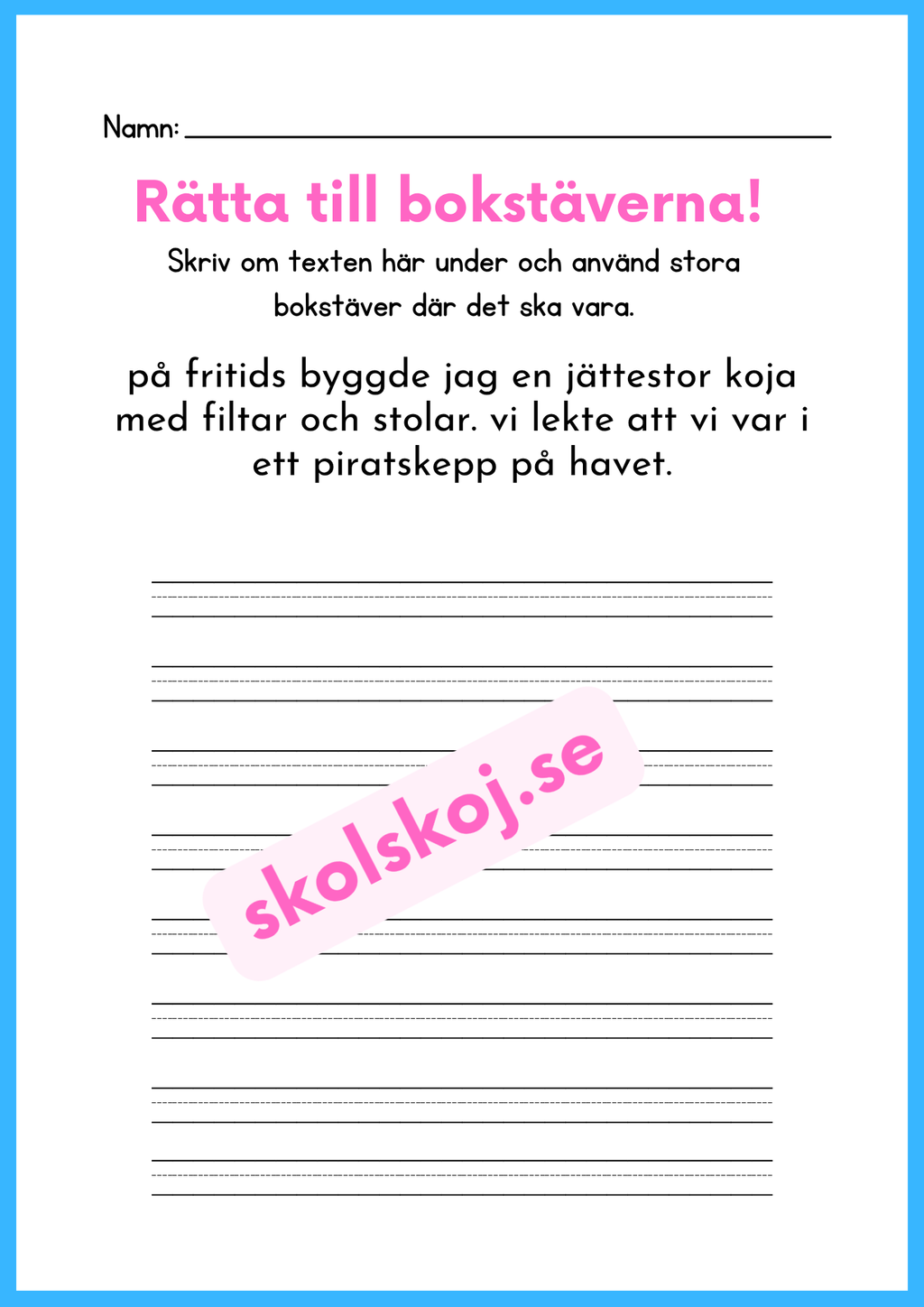 Rätta till bokstäverna