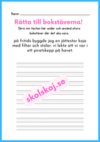 Rätta till bokstäverna