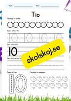 Skriv siffrorna Fk - Åk2