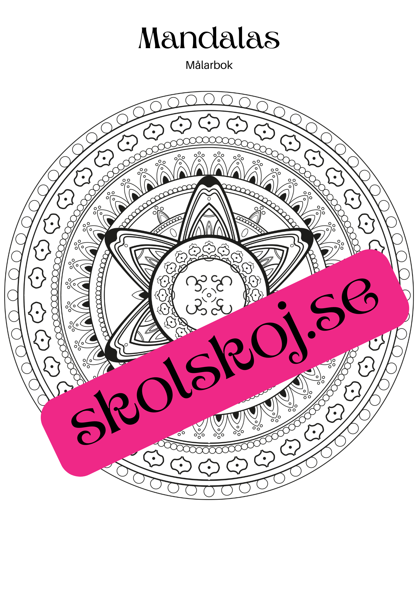 Mandalas - Målarbok