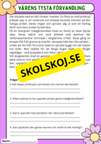 Vårens 10 hemliga världar – Läsförståelse och naturupptäckter - Åk 3 - 6