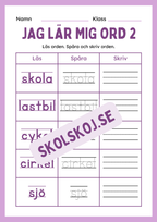 Jag lär mig ord 2 - Häfte