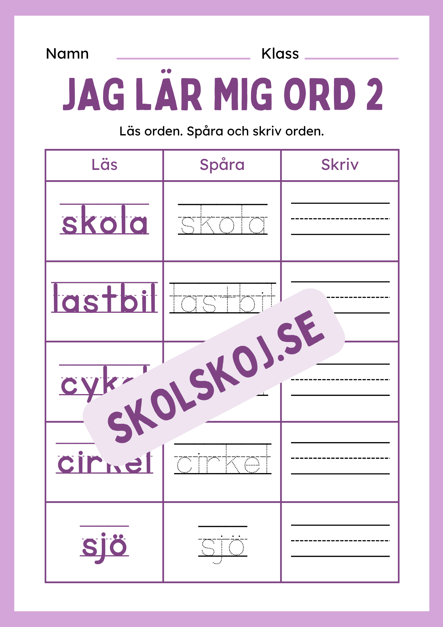 Jag lär mig ord 2 - Häfte