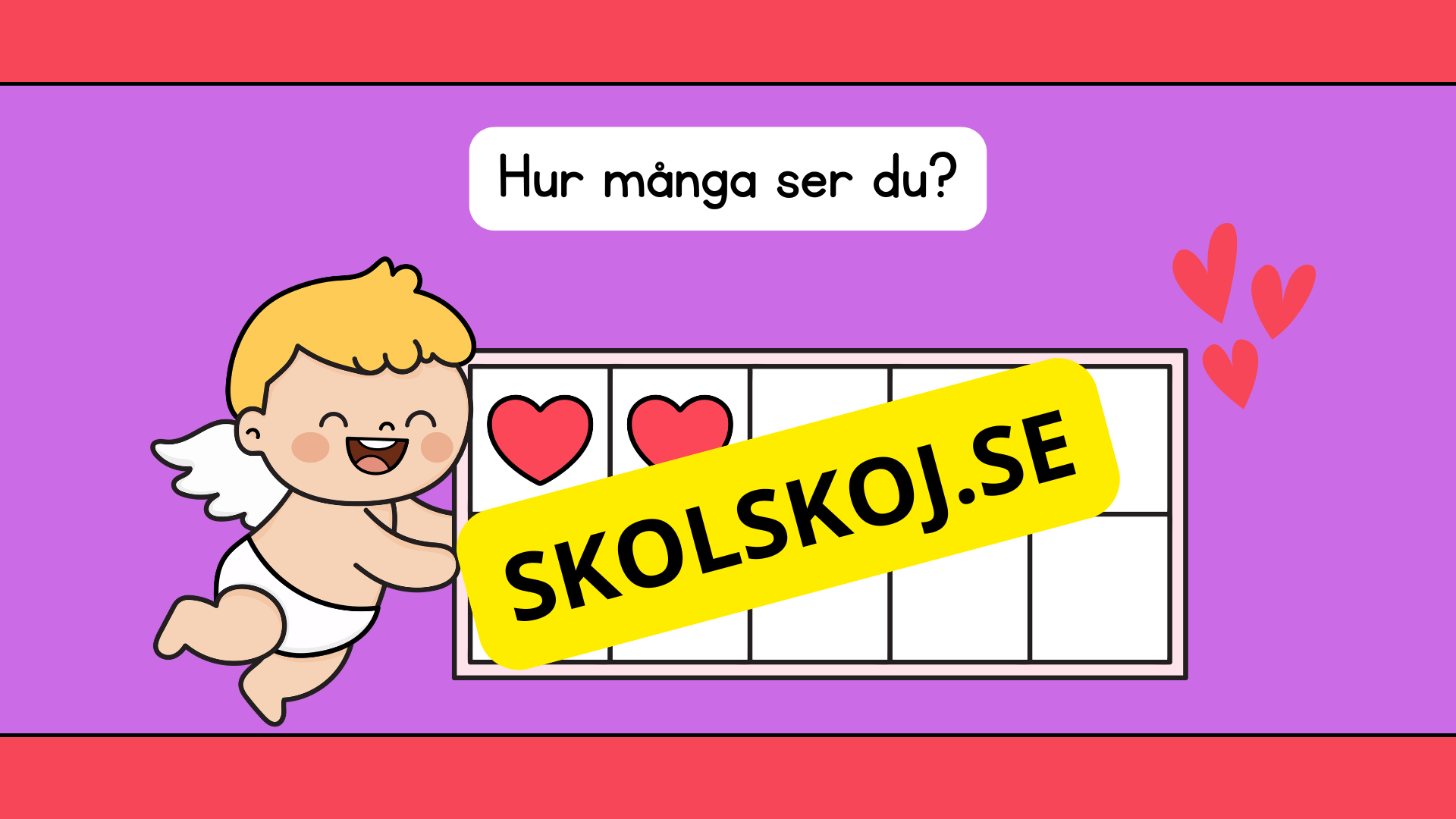 Jag lär mig räkna - Alla hjärtans dag
