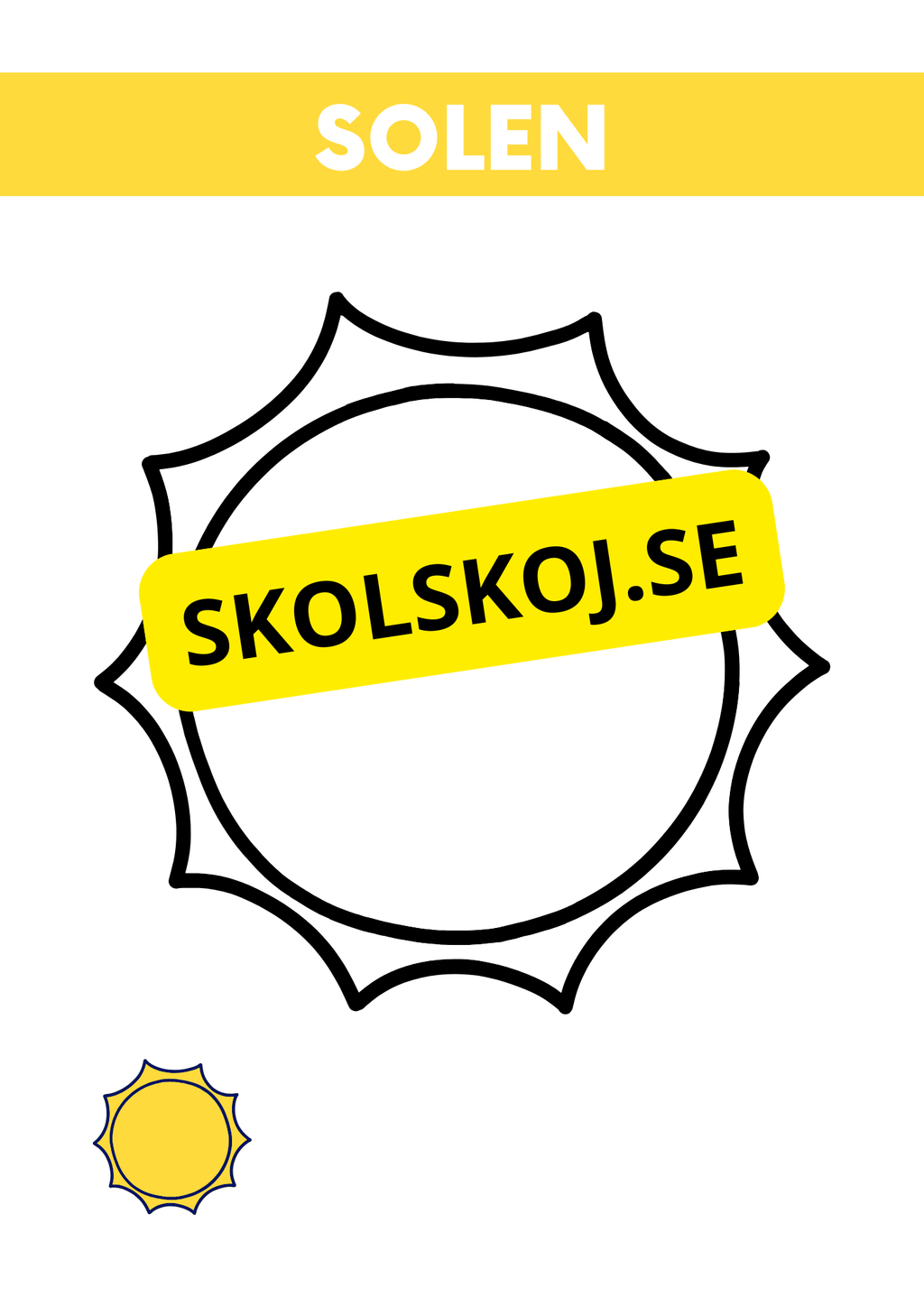 Solsystemet - Akvarellmålning