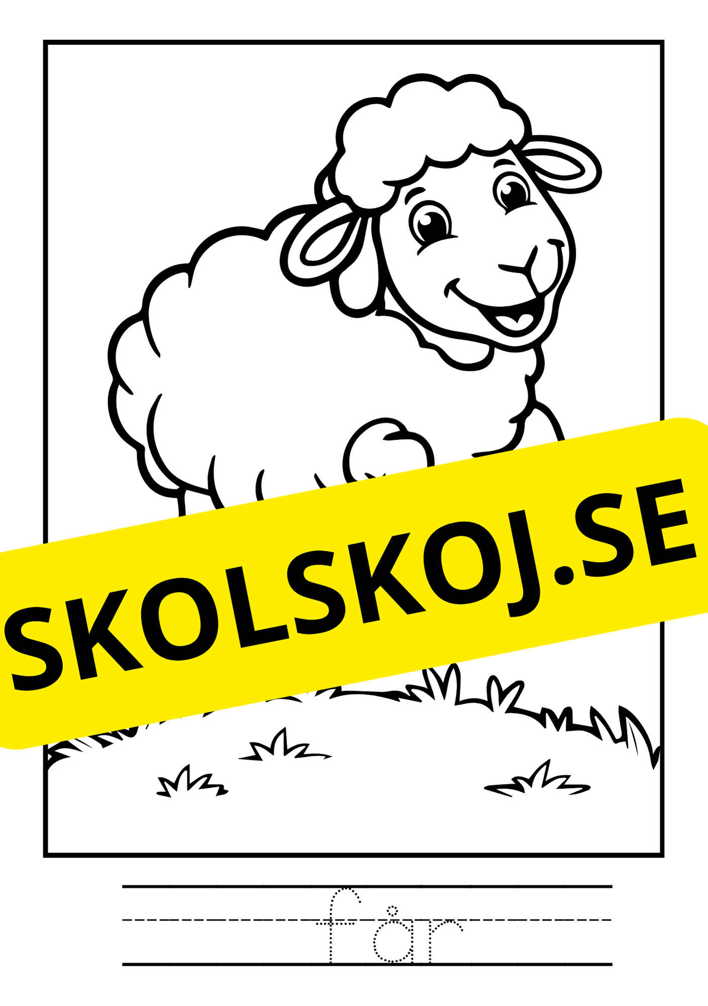 Bondgårdsdjur - Målarbok