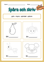 Spåra och skriv - Häfte