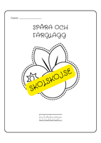 Spåra och färglägg - Tema frukter