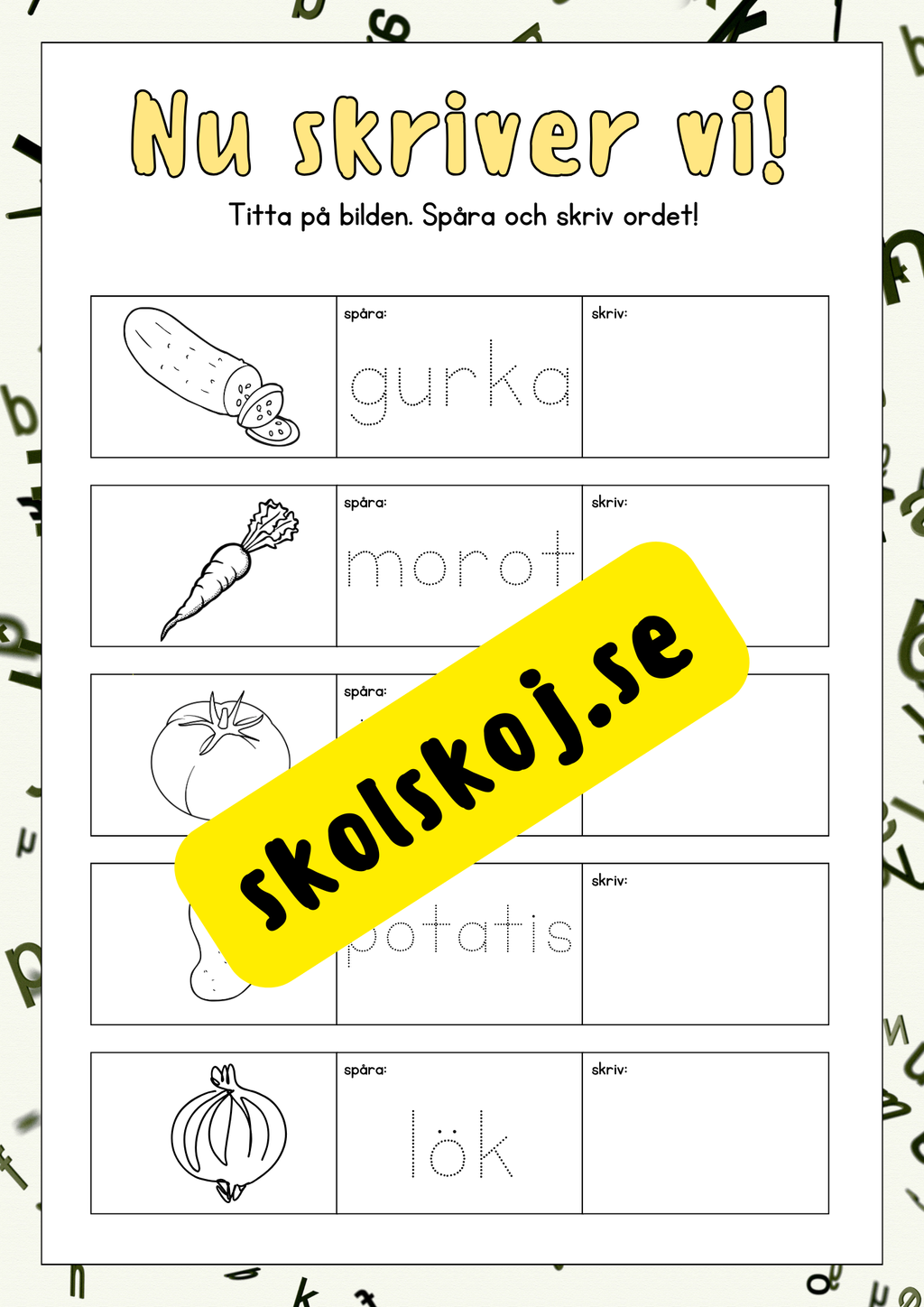 Nu skriver vi - Häfte