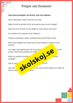 Geometrikollen - Årskurs 7 - 9