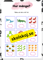 Jag lär mig räkna - 1- 10