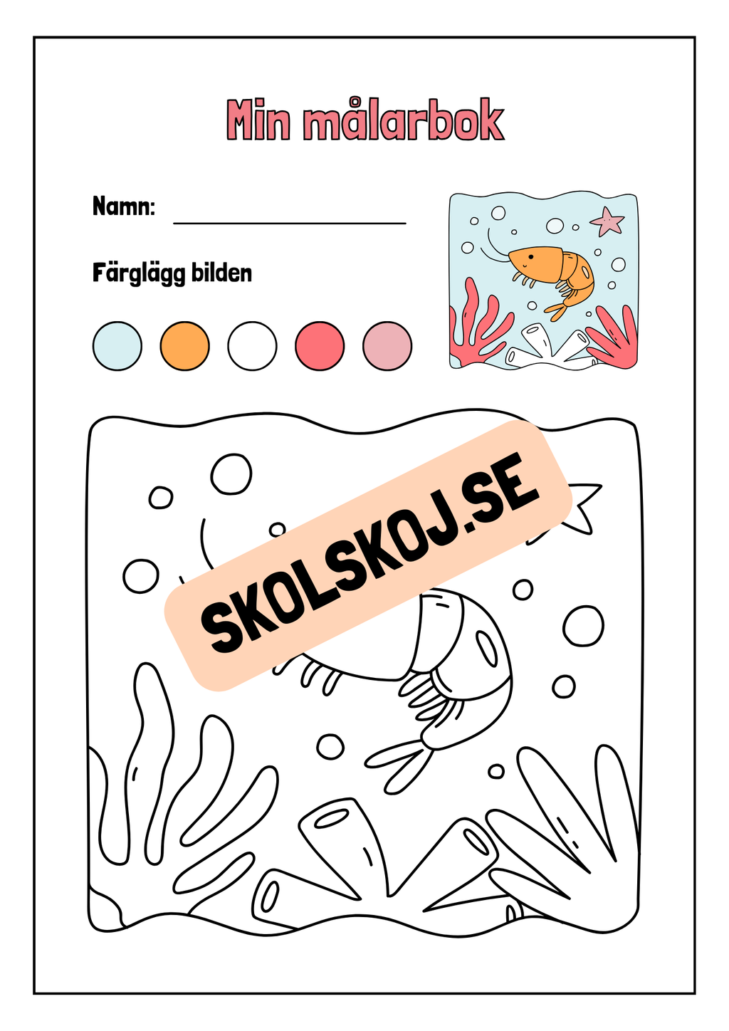 Min målarbok - Häfte
