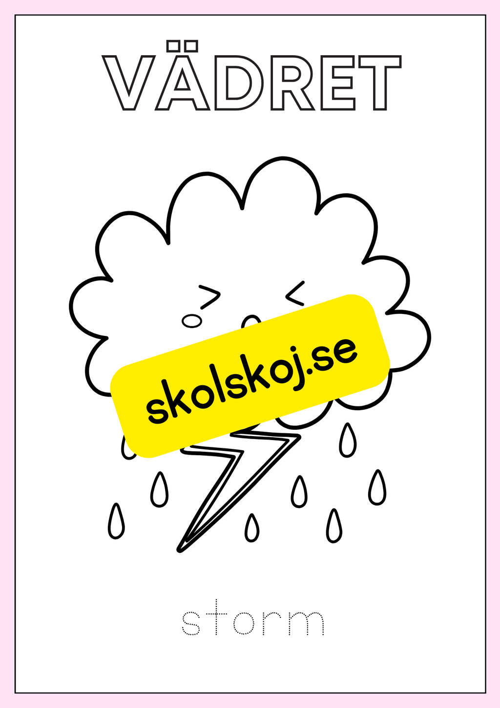 Vädret - Målarbok