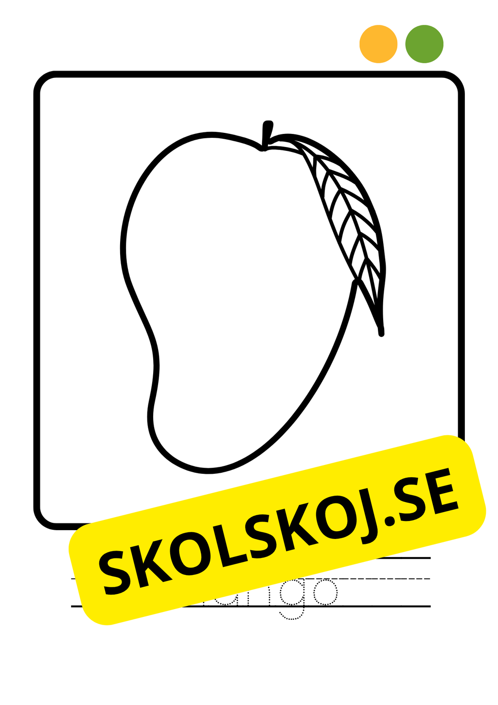 Målarbok - Frukter
