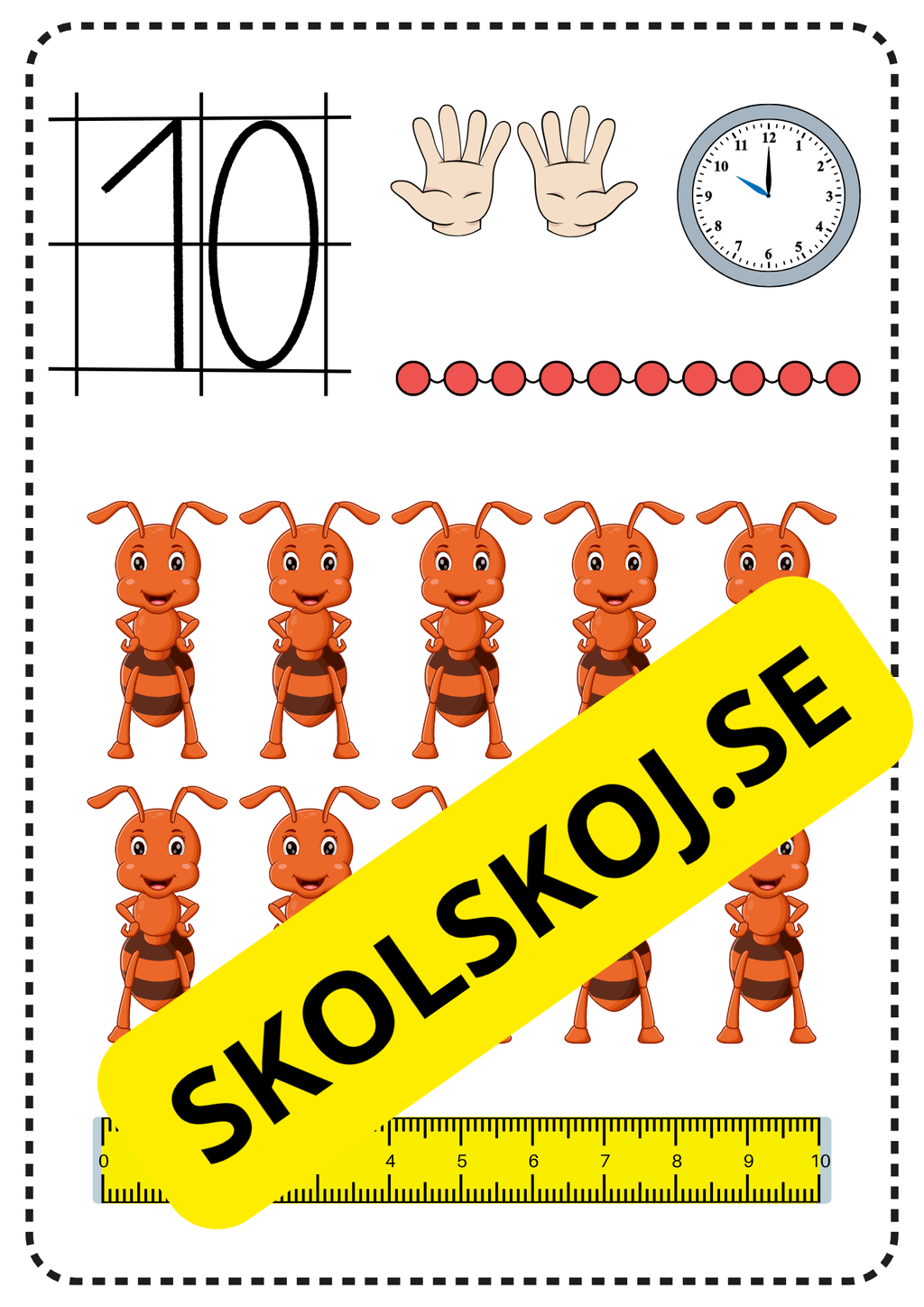 Sifferplanscher 1–10