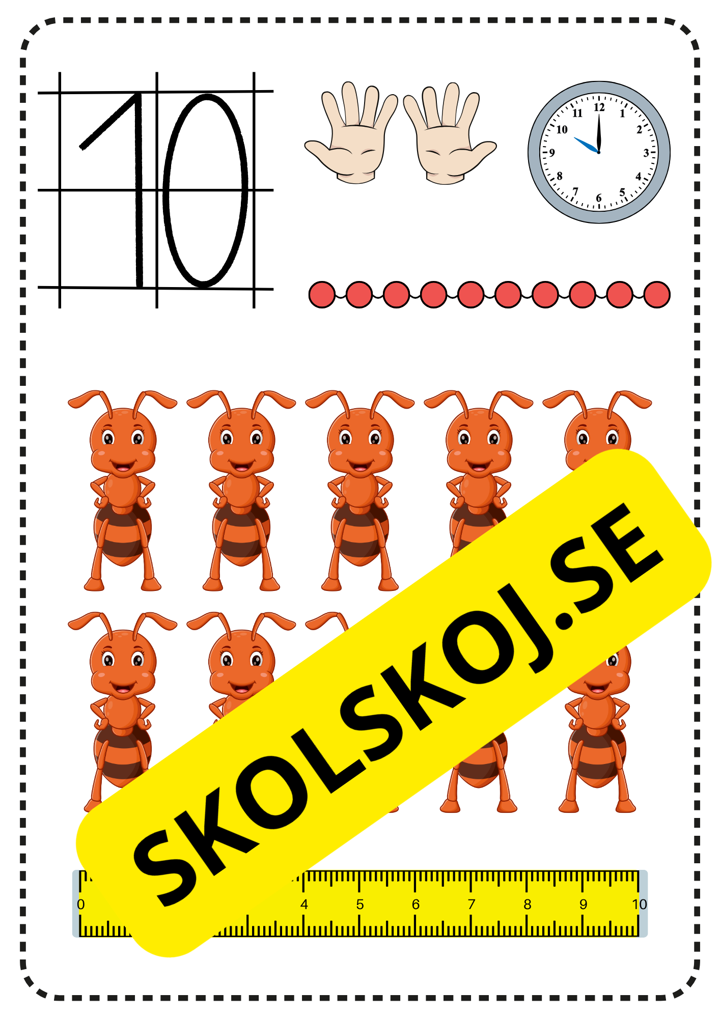 Sifferplanscher 1–10