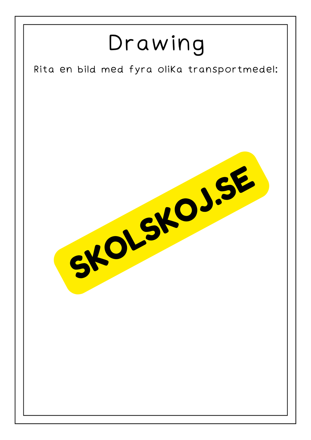 Resa och färd - Aktivitetsbok