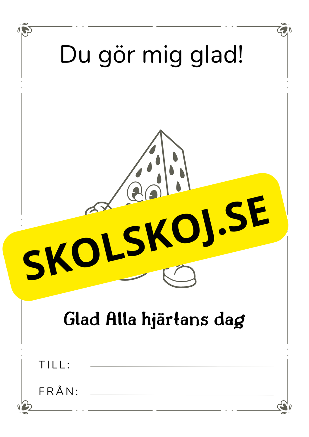 Alla hjärtans dag-kort