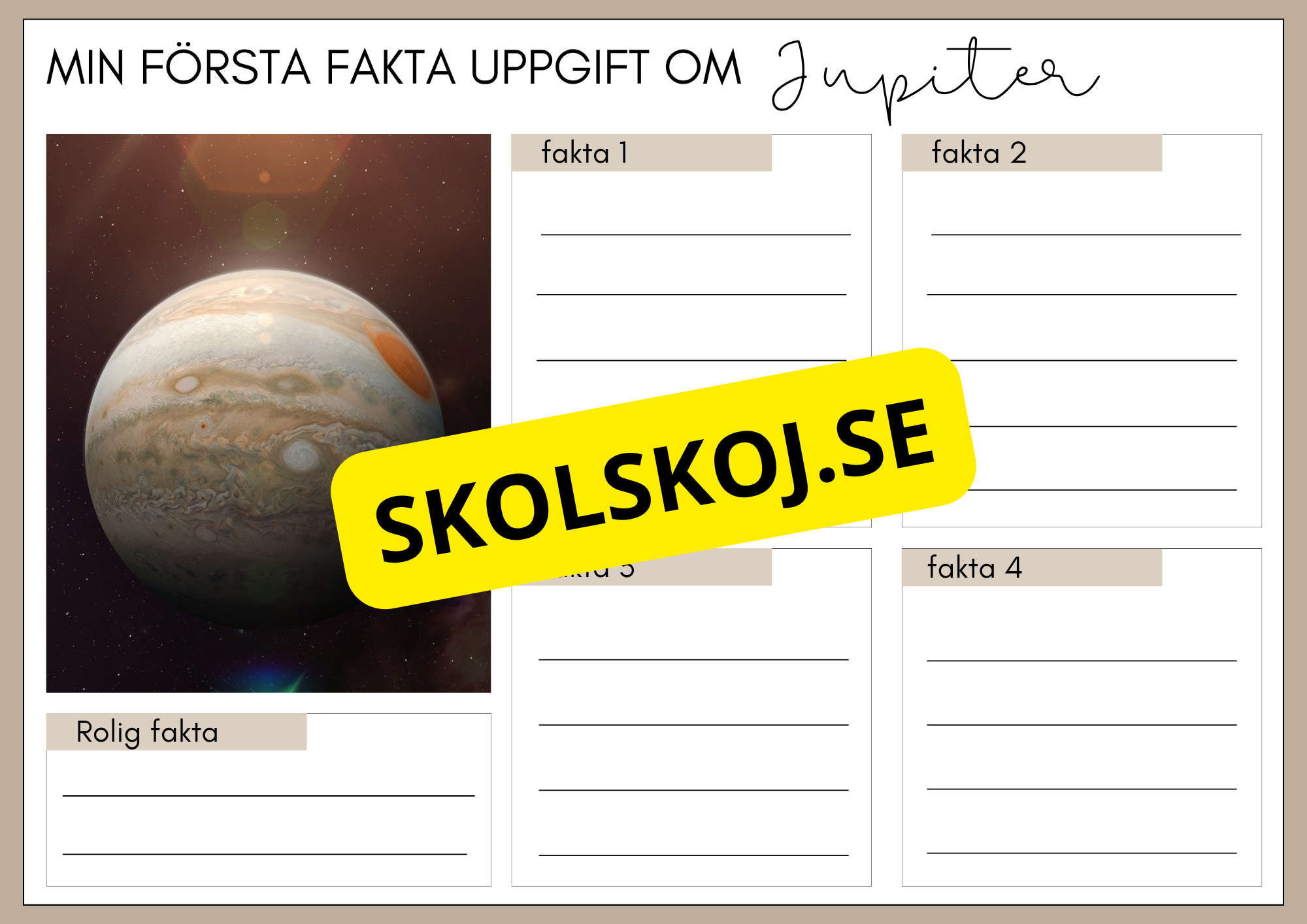 Upptäck solsystemet och skapa din egen planet