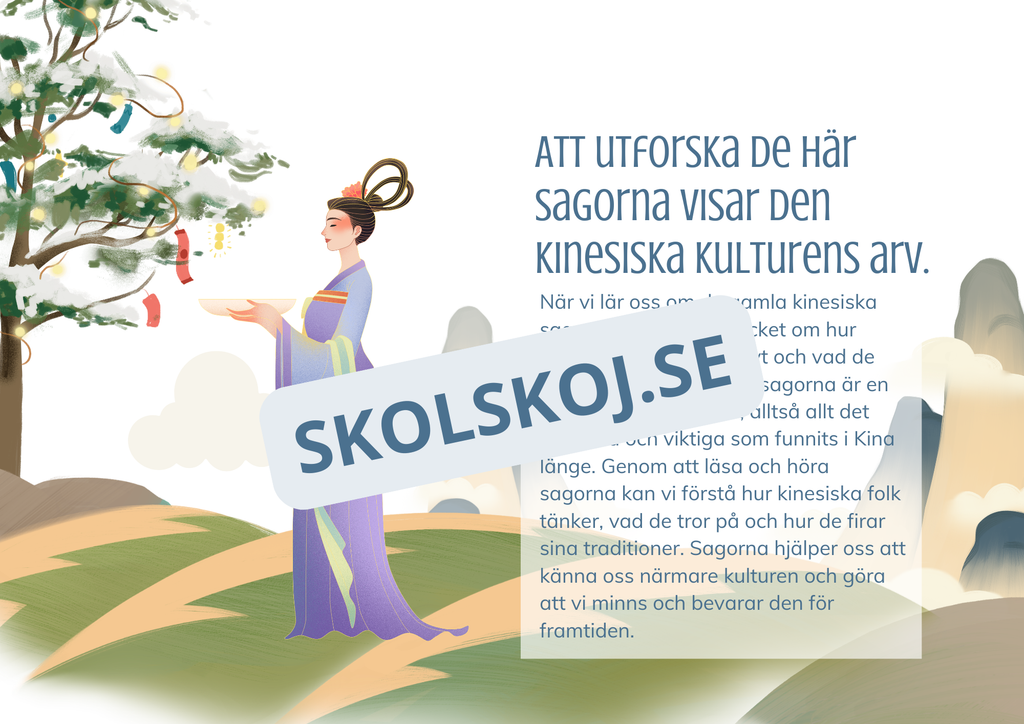 Kinesisk mytologi - Fakta + frågor - Årskurs 4 - 9