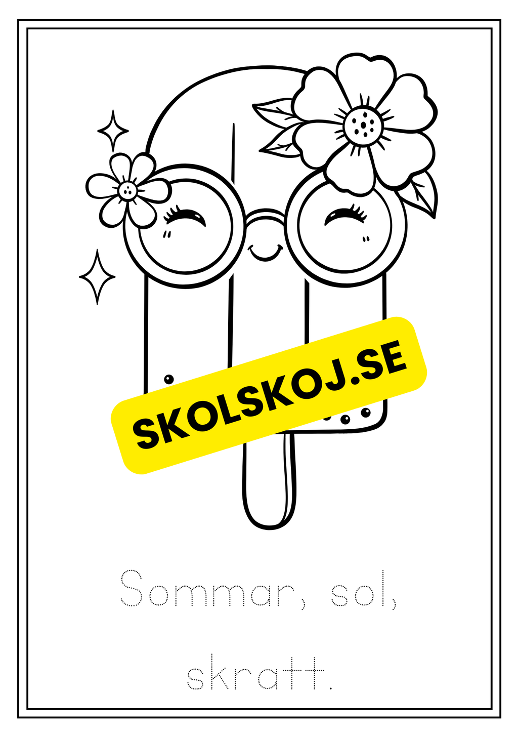 Sommar - Målarbok
