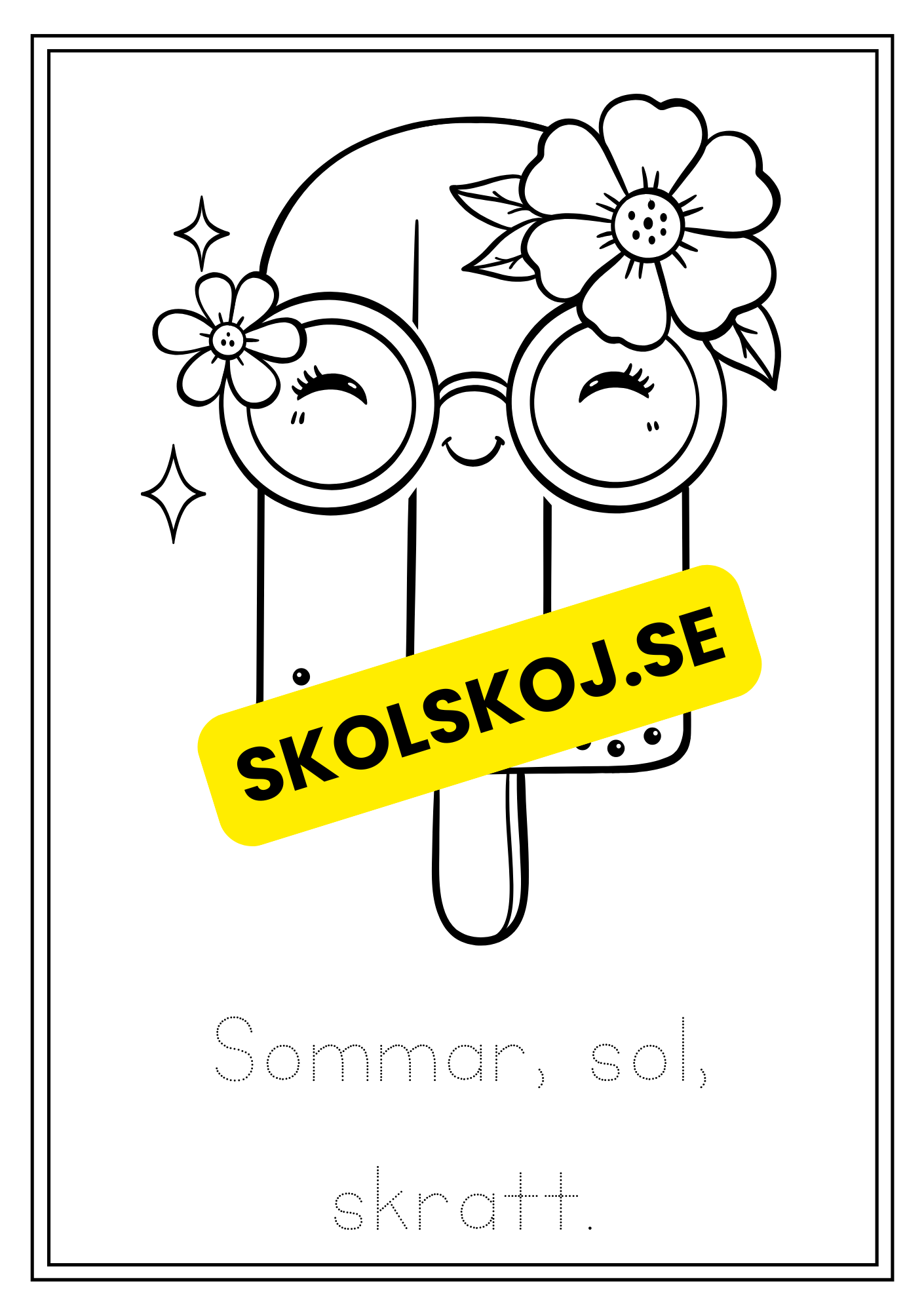 Sommar - Målarbok