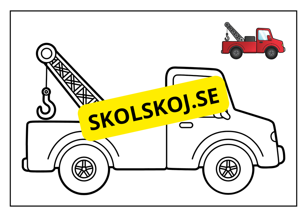 Fordon - Målarbok