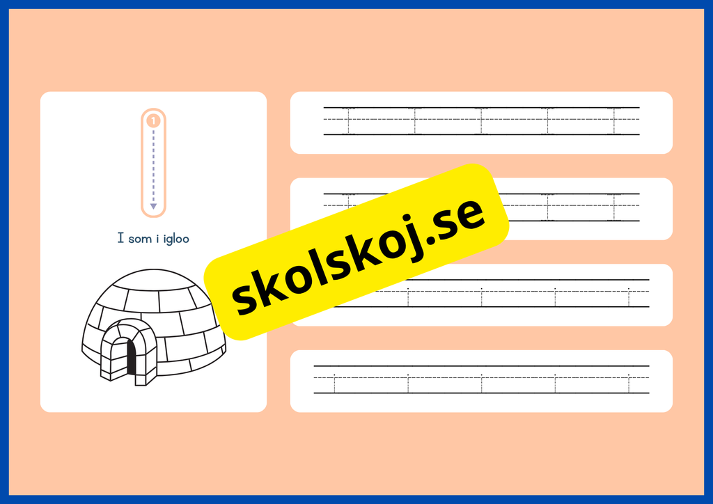 Jag lär mig alfabetet - Spåra bokstäver - Häfte