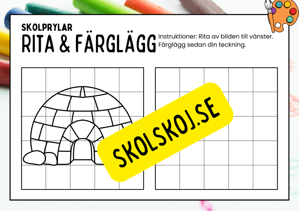 Rita och färglägg - Häfte