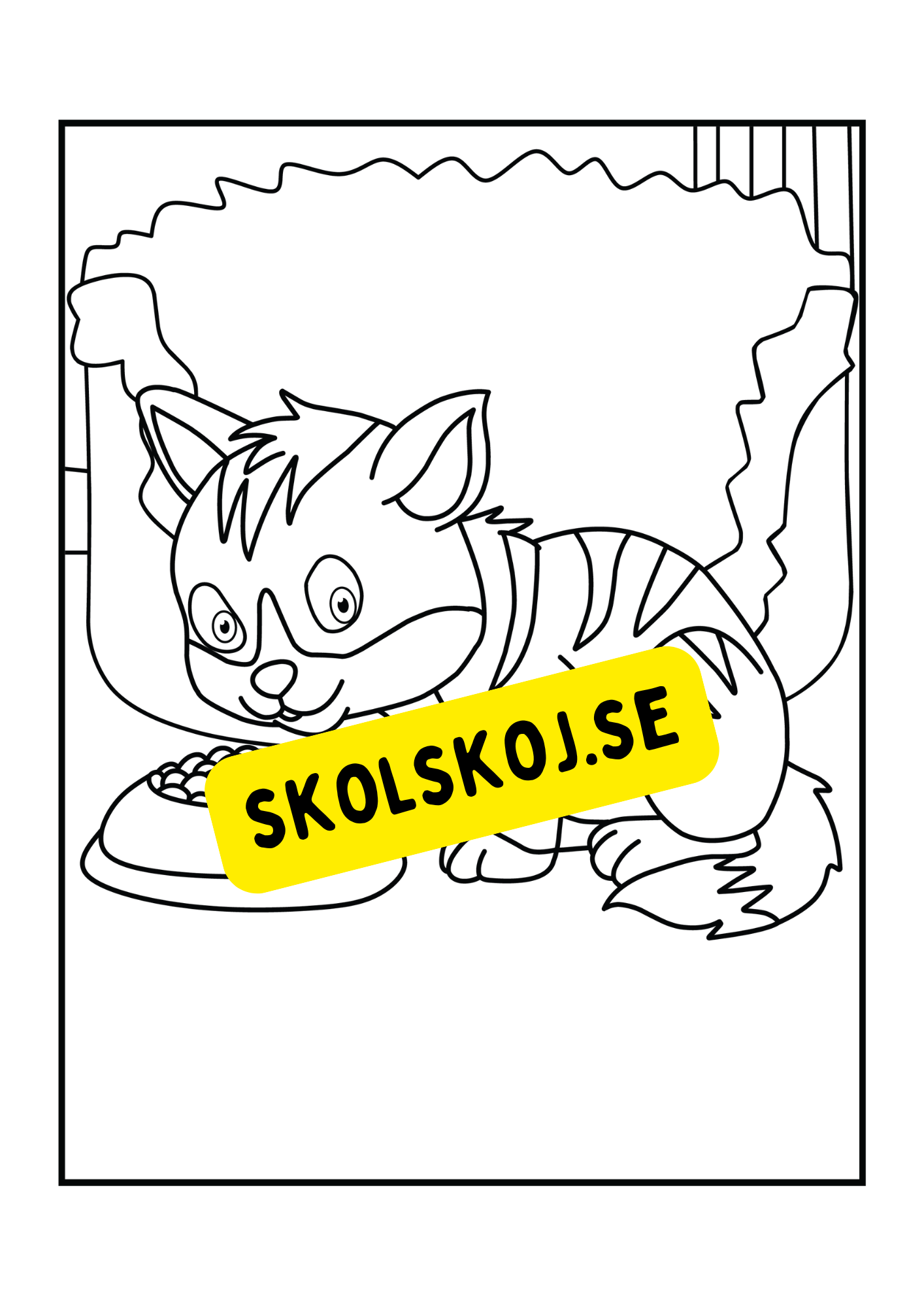 Söta katter - Målarbok.