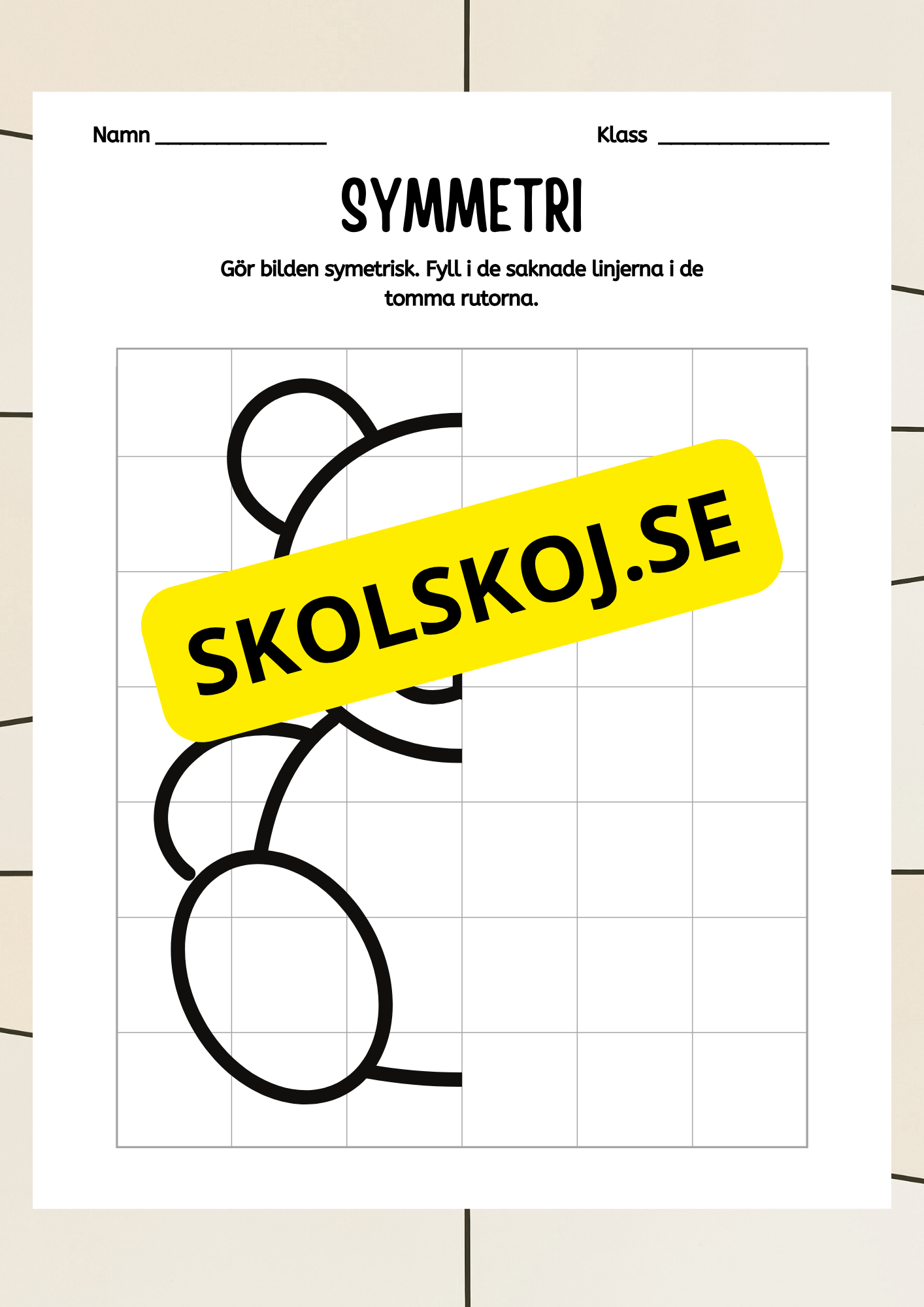 Symmetri - Blandade uppgifter