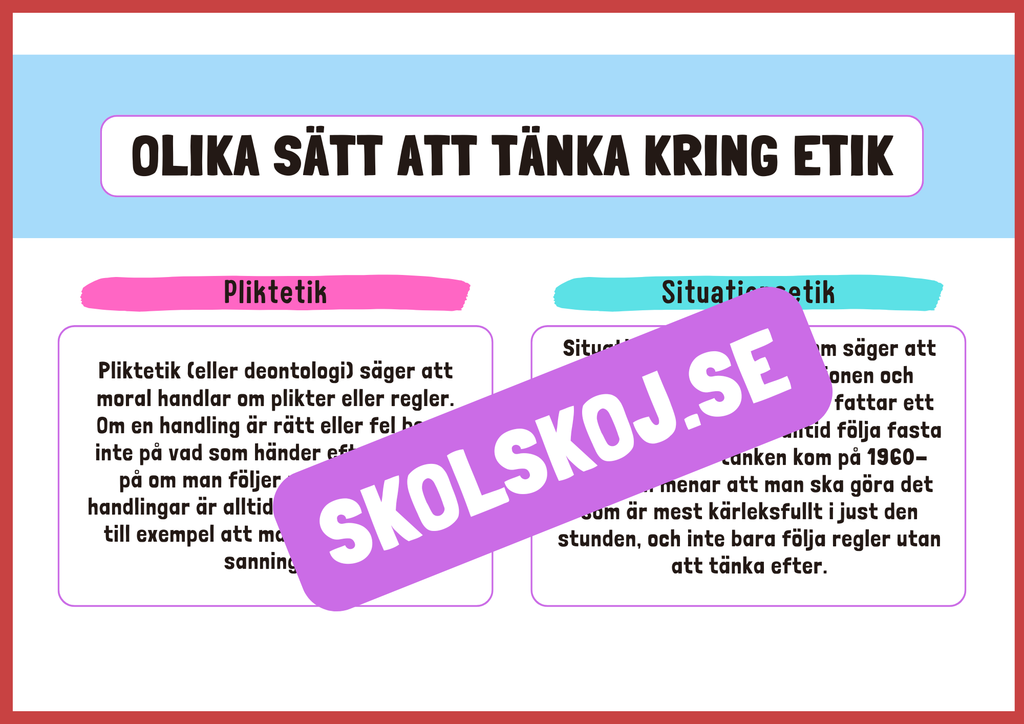 Etik och moral - Häfte