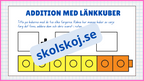 Addition med länkkuber - Enkel addition