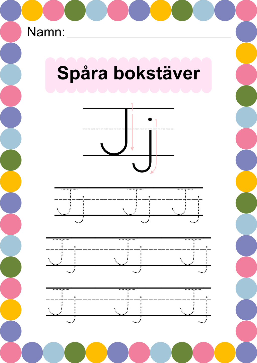 Häfte - Spåra alfabetet - ABC