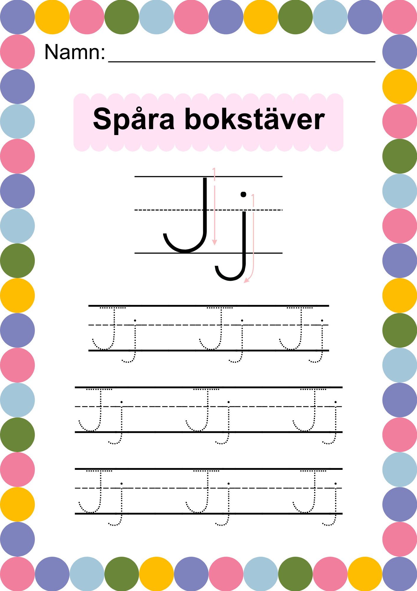 Häfte - Spåra alfabetet - ABC