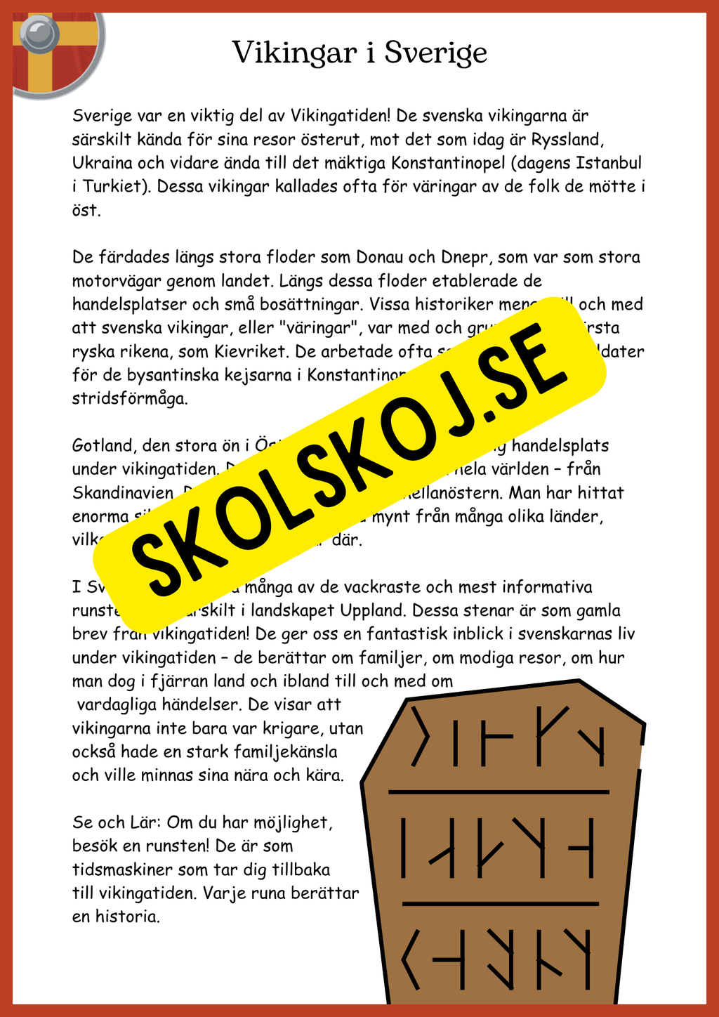 Vikingatiden - Mitt stora äventyrshäfte - Åk 4 - 6