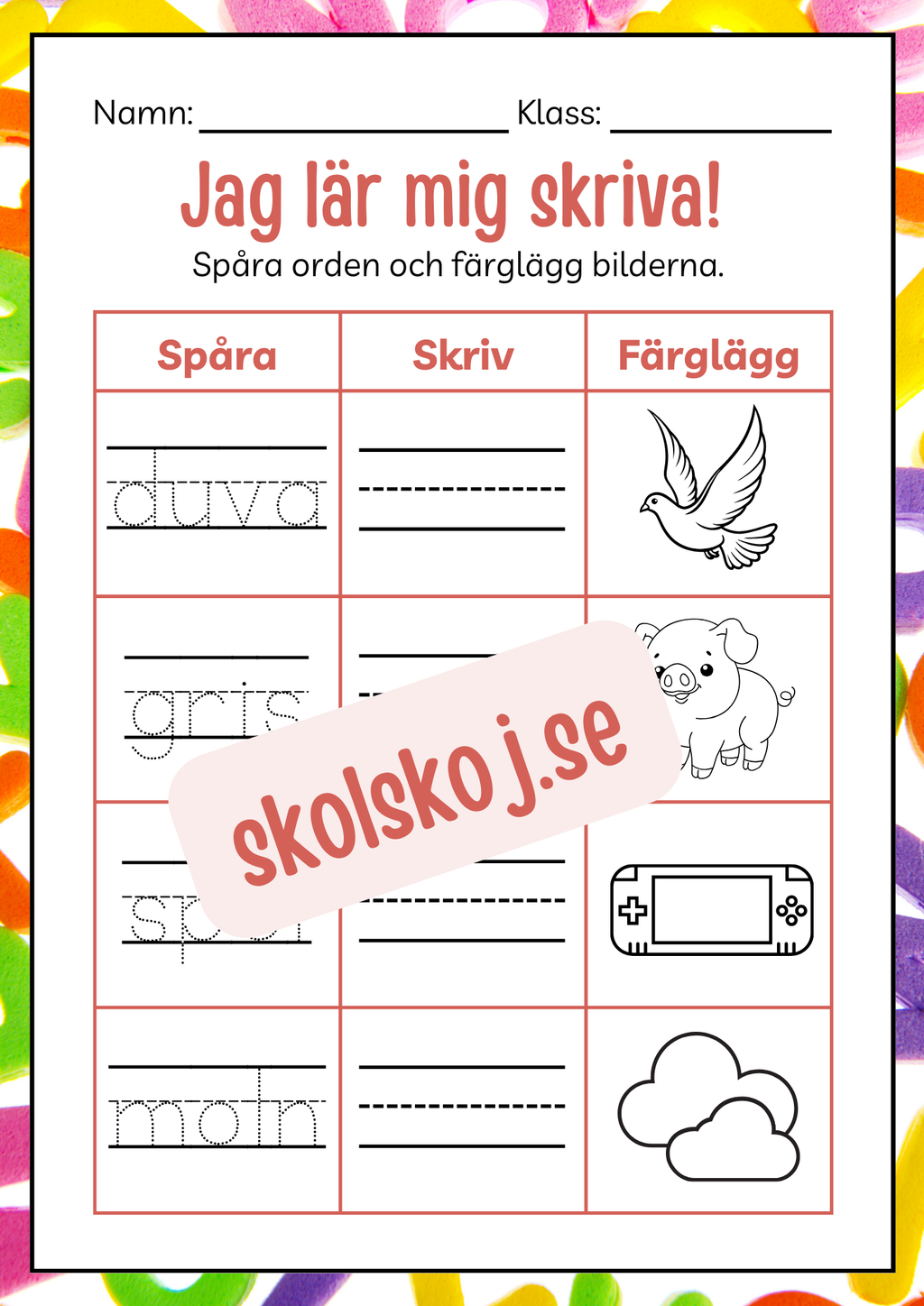Häfte - Jag lär mig skriva