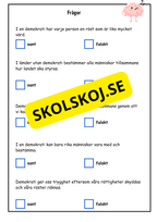 Vad är demokrati? - Årskurs 4 - 6 (18 sidor)
