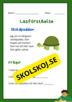 Enkel läsförståelse - Tema djur