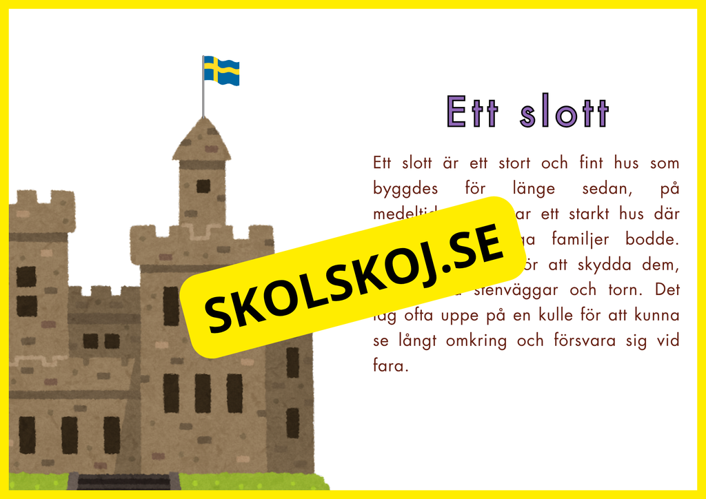 Olika sorters hus - Samhällskunskap åk 1 - 3